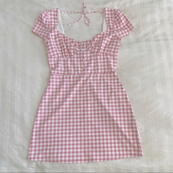 Tiger Mist Dresses & Skirts - Tigermist Dress, Pink and White Gingham